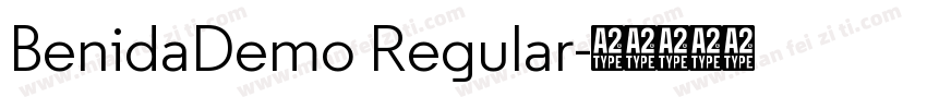BenidaDemo Regular字体转换
